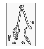 4818SNAA01ZF - : 2009-2011 Honda Civic - Lap &amp; Shoulder Belt for Honda: Civic Image