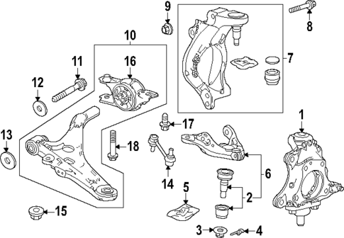 Suspension Components for 2024 Acura Integra #1