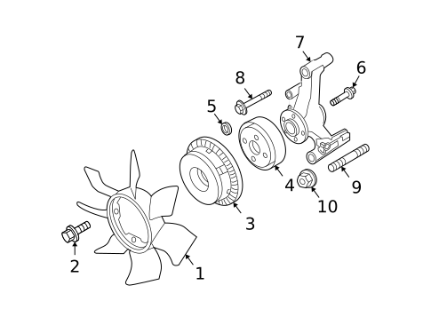 Cooling Fan for 2004 INFINITI QX56 #0
