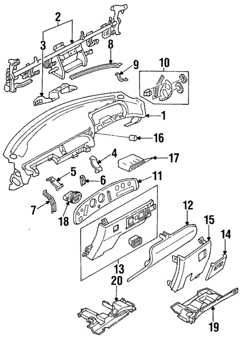 Instrument Panel for 1993 Mazda 929 #0