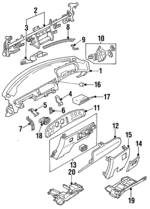 HG316035045 - Body: Instrument Panel for Mazda: 929 Image
