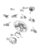 68436025AA - Electrical: Steering Wheel Wiring for Mopar Image