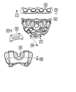 5047269AB - 2.4L Gas; Engine: Exhaust Manifold for Mopar Image
