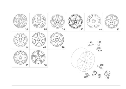 Wheels for 2003 Mercedes-Benz CL500 #0