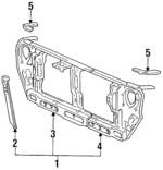 MB506829 - Cooling System: Support Assembly for Mopar Image