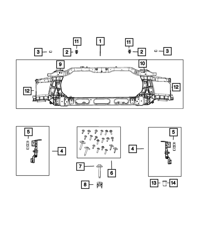 6506598AA - Cooling: Nut/rivet for Mopar Image
