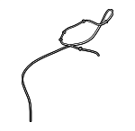 9009933803 - Body: Washer Hose for Scion: tC, xB | Toyota: C-HR, Camry, Corolla, Highlander Image