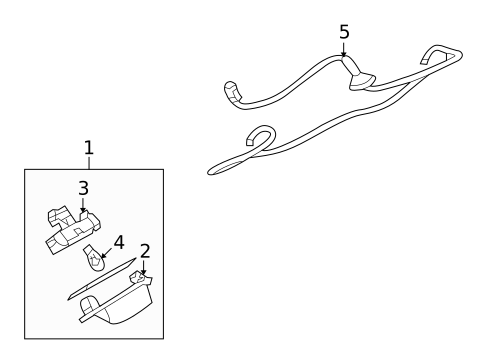 License Lamps for 2011 Mitsubishi Endeavor #0