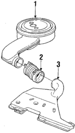 14079537 - Engine: Air Inlet Duct for Buick: Skyhawk | Cadillac: Cimarron | Chevrolet: Cavalier | Oldsmobile: Firenza Image