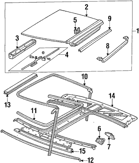 T-Top Roof for 1985 Mercury Capri #0