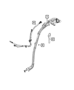 68402169AB - Fuel and Accelerator Pedal: Fuel Filler Vent Hose for Mopar Image