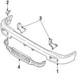 Bracket,  Front Bumper Side Mounting