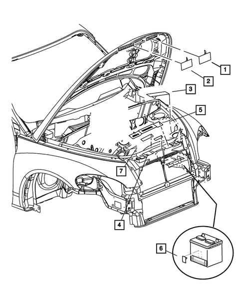 Under Hood for 2006 Chrysler PT Cruiser #0