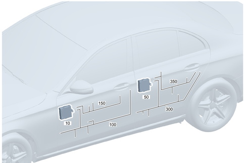 Door Wiring Harness and Door Control Unit for 2025 Mercedes-Benz C 43 AMG&reg; #0