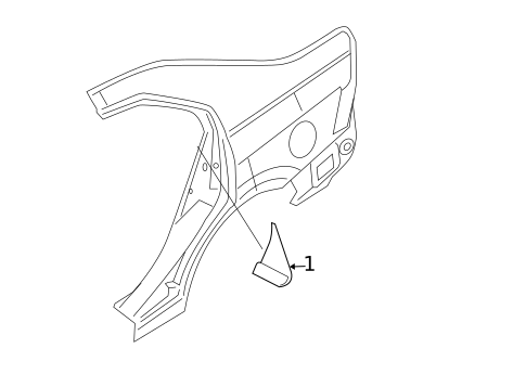 Exterior Trim - Quarter Panel for 2006 Lincoln Zephyr #0