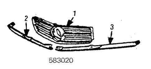 Grille for 1985 Mercedes-Benz 500SEC #0