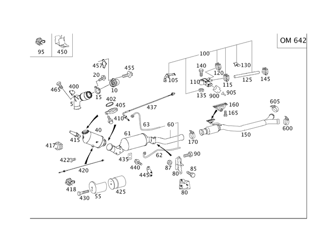 251490165664 - : Exchange Catalytic Convert System for Mercedes-Benz: R320, R350 Image