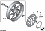 77218555035 - : Black Front Wheel for BMW-Motorrad Image