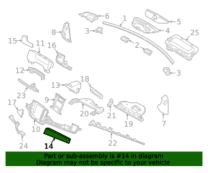 2017-2025 Volvo Instrument Panel Molding 31366677 | OEM Parts Online