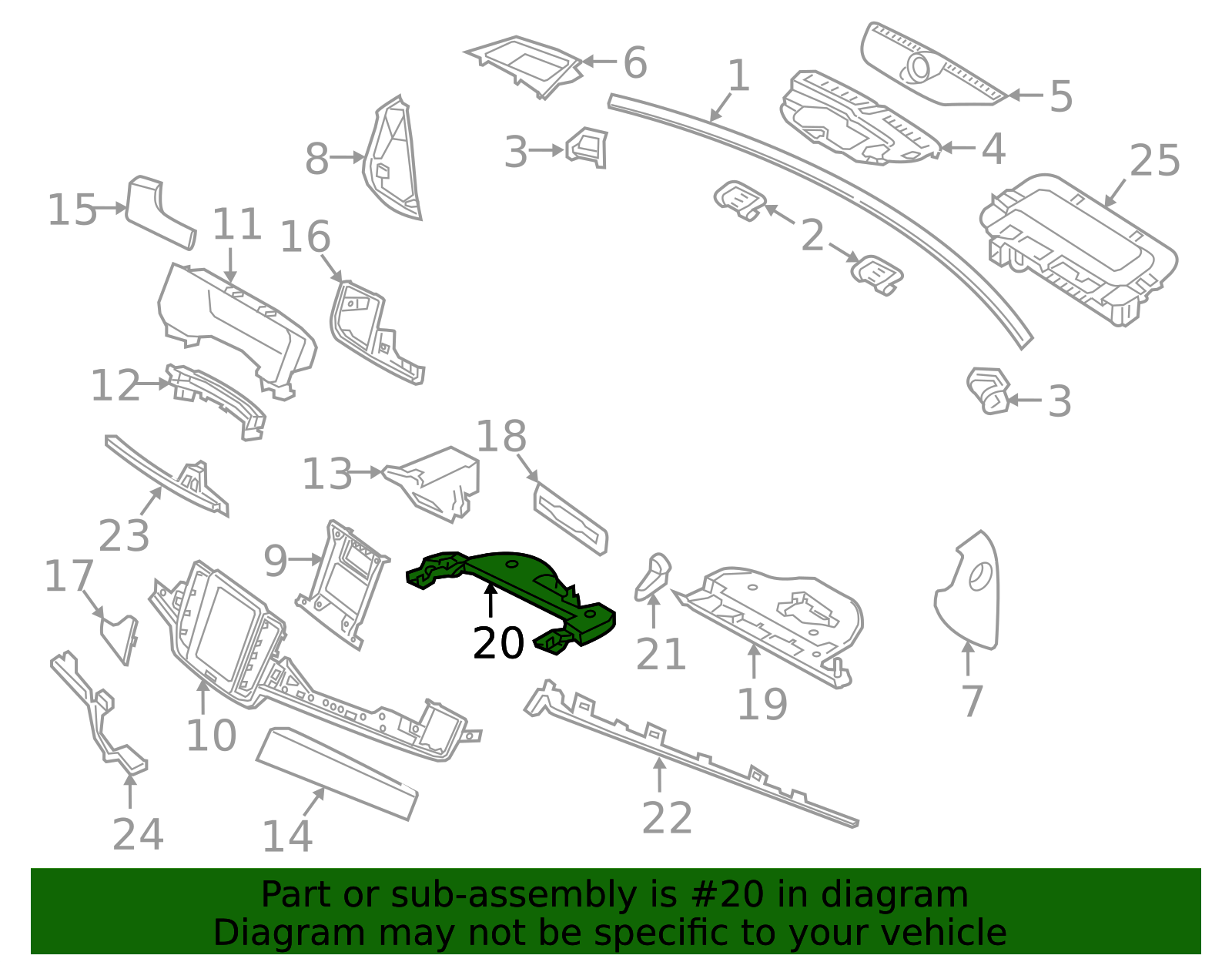 2017-2025 Volvo Filler Panel - Driver's Side (LH) 31442250 | TascaParts.com