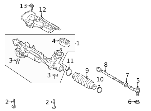 Steering Gear & Linkage for 2025 Volkswagen Taos #0