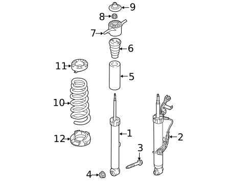Shocks & Components for 2020 Kia Stinger #0