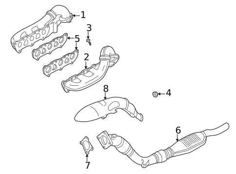 Exhaust Components for 2002 Audi S4 #0