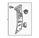 DGH968210A02 - Body: Upper Center Pillar Trim for Mazda Image