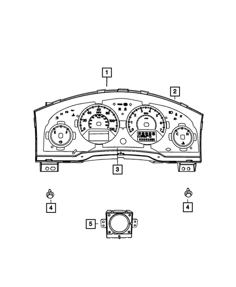 Instrument Panel Cluster for 2015 Dodge Grand Caravan #0