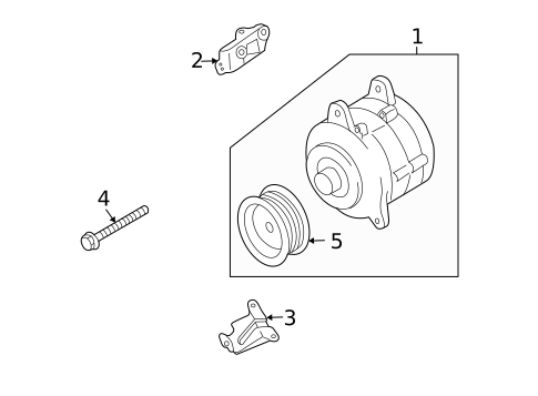 Alternator for 2010 INFINITI M45 #1