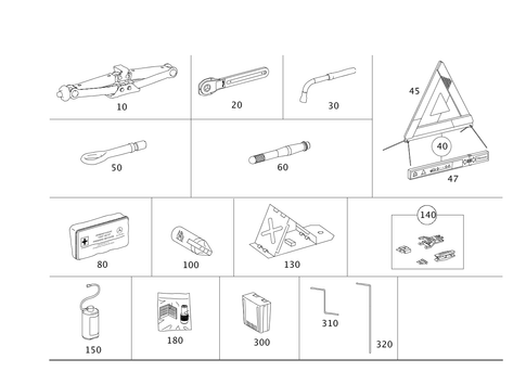 Tools and Accessories for 2007 Mercedes-Benz R500 #0