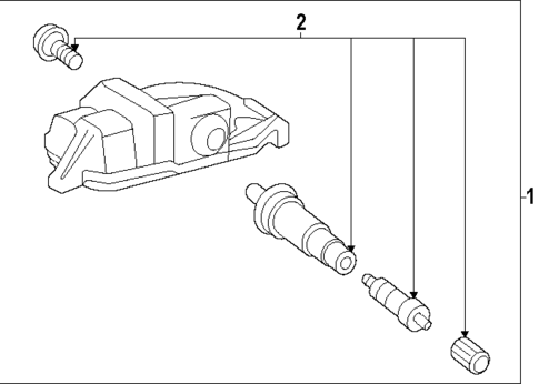 Tire Pressure Monitor Components for 2025 Toyota Prius #0