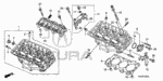 12100R70305 - Engine: Cylinder Head Assembly, Front for Acura: MDX, RDX, TL, TSX, ZDX Image
