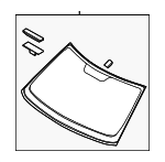 86110B2120 - Body: Windshield for Kia: Soul Image