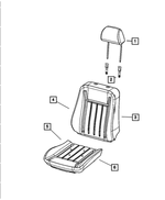 68260747AA - : Seat Cushion Foam, Left for Mopar Image