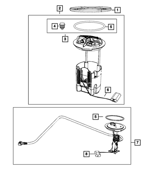 Fuel Pump and Sending Unit for 2021 Jeep Grand Cherokee #0