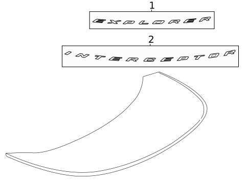 Exterior Trim - Hood for 2016 Ford Explorer #0