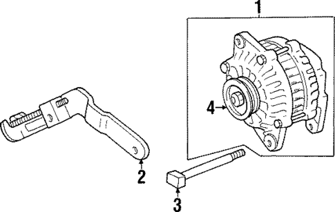 Alternator for 1998 Mitsubishi Mirage #1