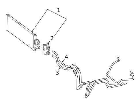 Trans Oil Cooler for 2019 Mercedes-Benz Metris #0