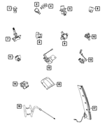 68242498AA - Electrical: Seat Belt Reminder Sensor for Dodge: Durango | Jeep: Grand Cherokee, Grand Cherokee WK Image