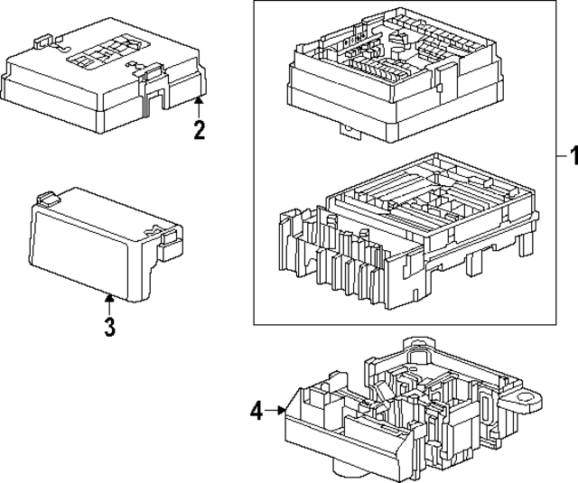 26504553 - : Fuse &amp; Relay Box for Chevrolet: Blazer EV Image
