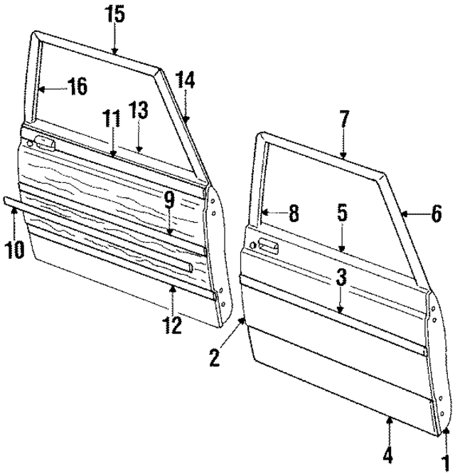 E8AZ5420201A - Body: Outer Panel for Ford: Country Squire, LTD, LTD Crown Victoria | Mercury: Colony Park, Grand Marquis, Marquis Image