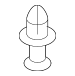 BC1D56145 - Body: Under Cover Clip for Mazda: 2, 3, 5, 6, 626, CX-5, CX-7, CX-9, Miata, MPV, MX-5 Miata, Protege, Protege5, RX-8 Image