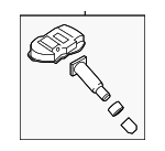 52933D4100 - Electrical: TPMS Sensor for Hyundai: Ioniq, Santa Fe, Santa Fe Sport, Sonata, Veloster, Veloster N, Venue Image