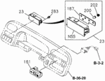8971047000 - Electrical/Exhaust/Heater/Fuel: CIRCUIT, WARNING LIGHT PRINTED for Acura Image