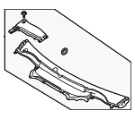LR117925 - Body: Cowl Grille for Land Rover: Discovery, Range Rover, Range Rover Sport Image