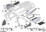 51452993616 - : Storage Tray On I-Panel, Top for BMW Image