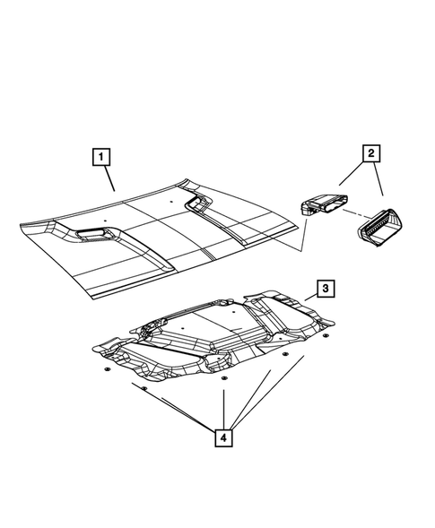 Hood and Hood Release for 2011 Dodge Challenger #1