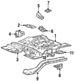 6551429000 - : Reinforcement for Hyundai: Elantra Image