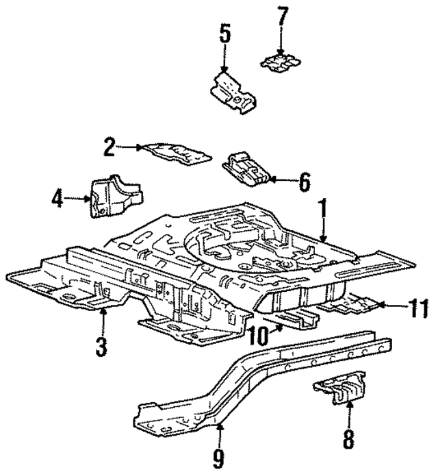 6551429000 - : Reinforcement for Hyundai: Elantra Image